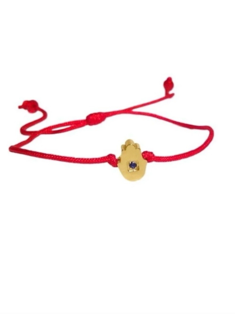 Gold Hamsa Hand Good Luck Bracelet | Stainless Steel Crystals | Adjustable